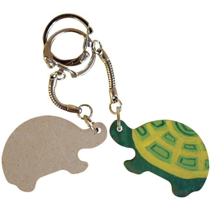 Lot de 10 porte-clés animaux en bois - Ma Rentrée Facile