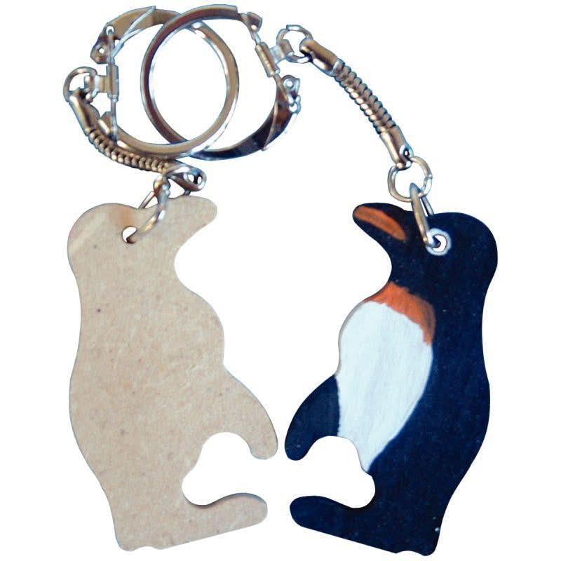 Lot de 10 porte-clés animaux en bois - Ma Rentrée Facile