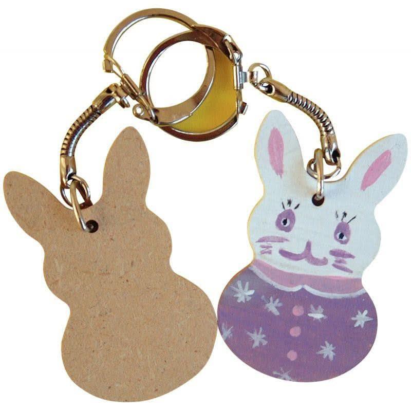 Lot de 10 porte-clés animaux en bois - Ma Rentrée Facile