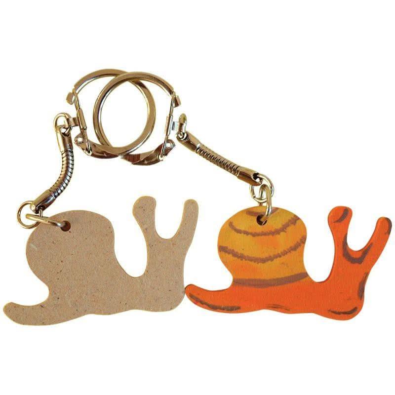 Lot de 10 porte-clés animaux en bois - Ma Rentrée Facile