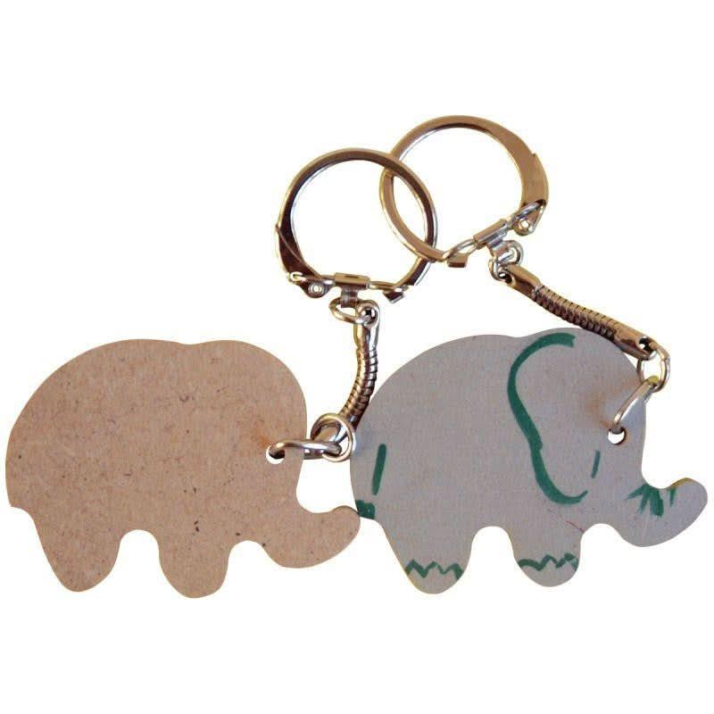 Lot de 10 porte-clés animaux en bois - Ma Rentrée Facile