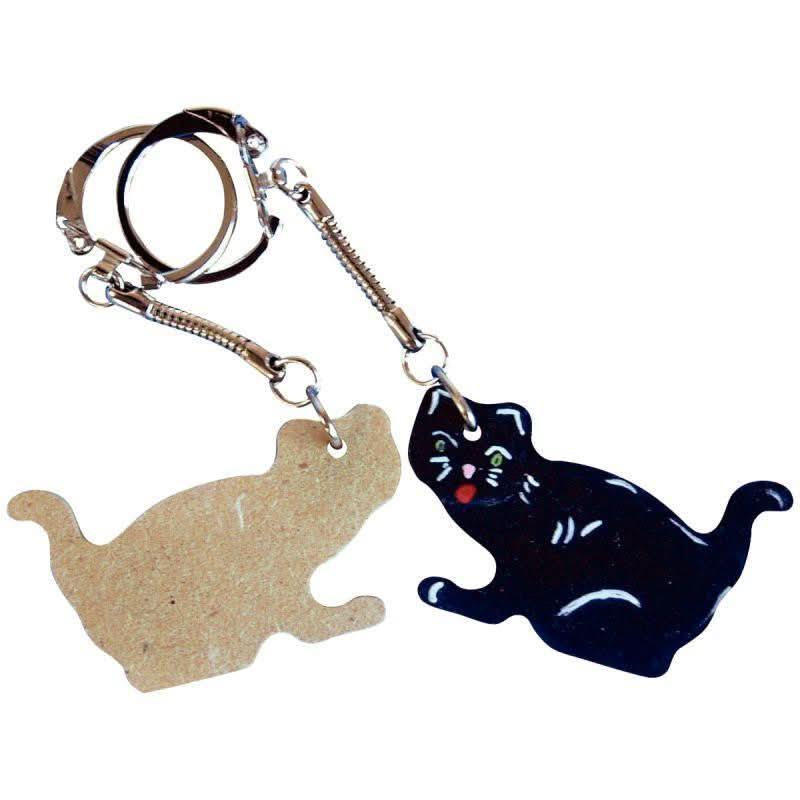 Lot de 10 porte-clés animaux en bois - Ma Rentrée Facile