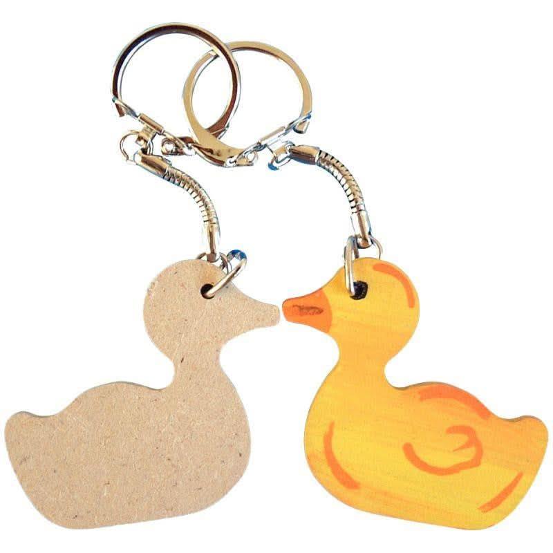 Lot de 10 porte-clés animaux en bois - Ma Rentrée Facile