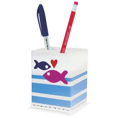 Lot de 10 pots à crayons en carton blanc DECOPATCH - Ma Rentrée Facile