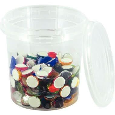 Lot de 10 pots vides 150ml avec couvercle - Ma Rentrée Facile