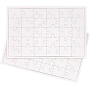 Lot de 10 puzzles blancs 30 pièces à décorer - Ma Rentrée Facile