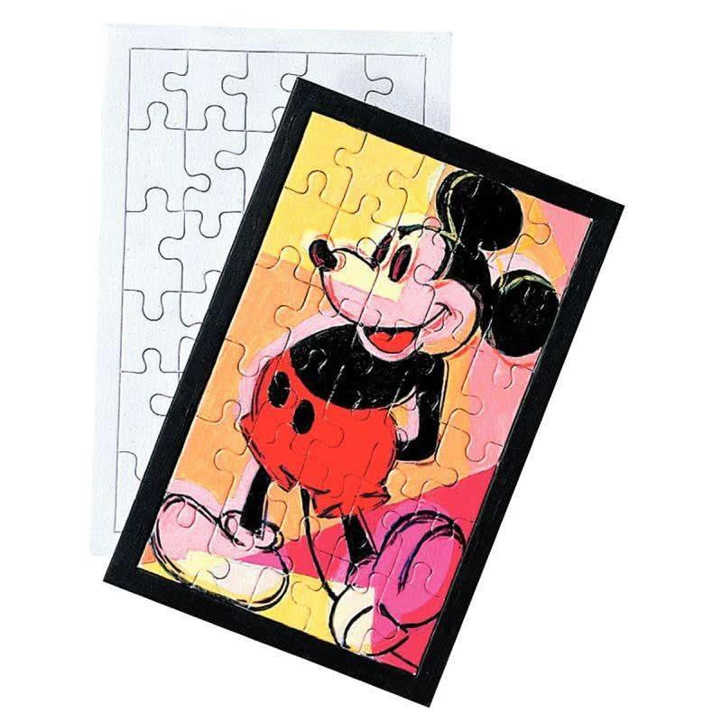 Lot de 10 puzzles blancs 30 pièces à décorer - Ma Rentrée Facile