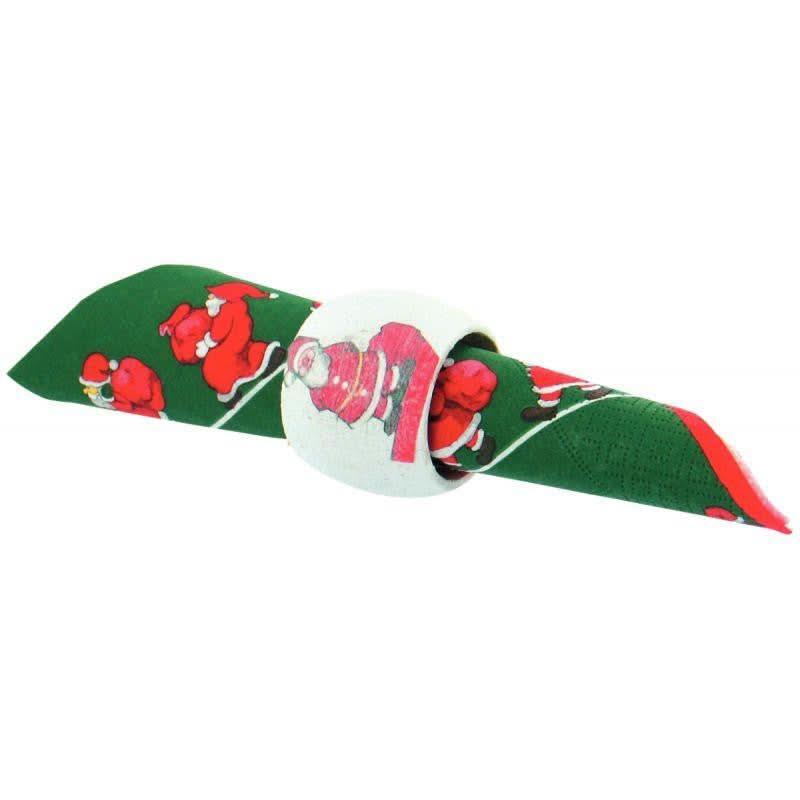 Lot de 10 ronds de serviette bombés en bois diamètre 4 cm - Ma Rentrée Facile