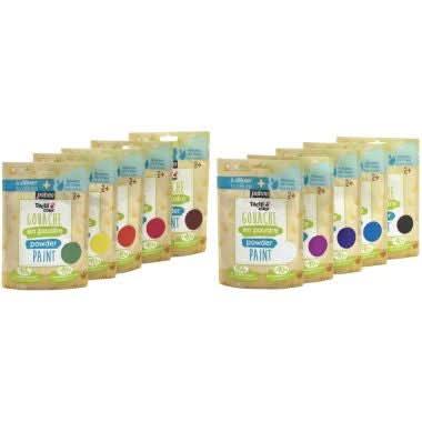 Lot de 10 sachets 180g de gouache en poudre 2 en 1 Tactilcolor - Ma Rentrée Facile