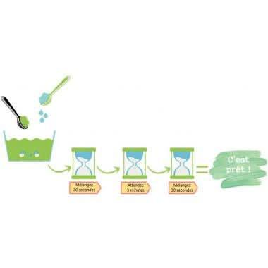 Lot de 10 sachets 180g de gouache en poudre 2 en 1 Tactilcolor - Ma Rentrée Facile