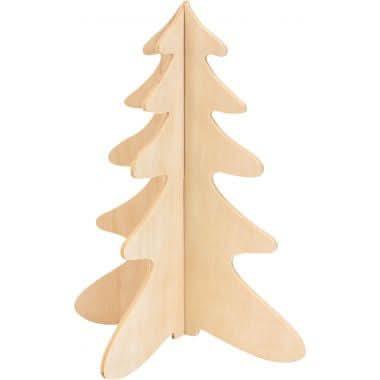 Lot de 10 sapins 3D à monter en bois - Ma Rentrée Facile