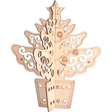 Lot de 10 sapins de Noël 3D en bois, 2 modèles Graine Créative - Ma Rentrée Facile