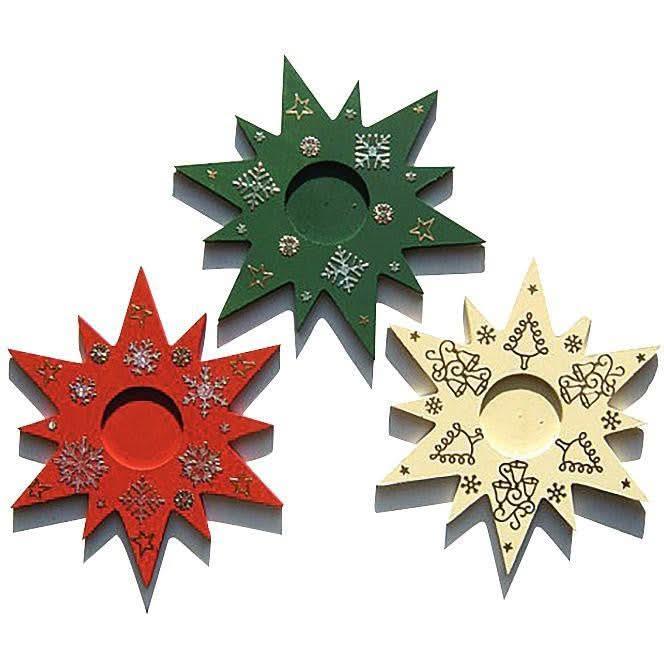 Lot de 10 supports forme étoile pour 1 bougie - Ma Rentrée Facile