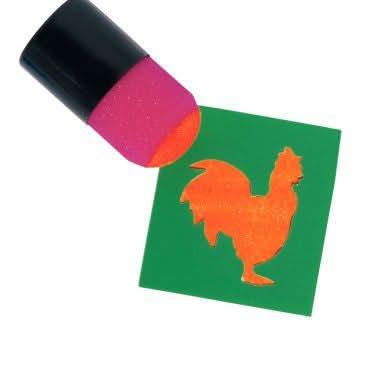 Lot de 10 tampons mousse pour pochoirs, diamètre 35 mm - Ma Rentrée Facile