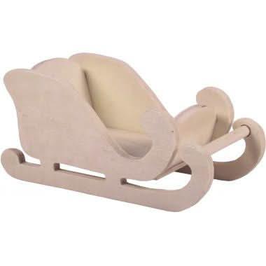 Lot de 10 traineaux du Père Noël en bois - Ma Rentrée Facile