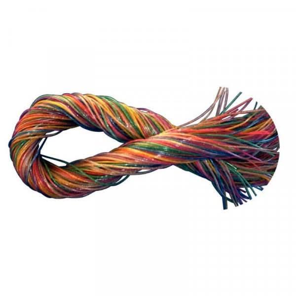Lot de 100 scoubidous pailletés, longueur 80cm, 10 couleurs assorties - Ma Rentrée Facile