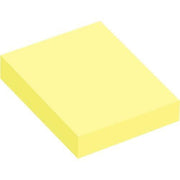 Lot 12 blocs de 100 feuilles de notes repositionnables 40x50mm jaune pastel - Ma Rentrée Facile