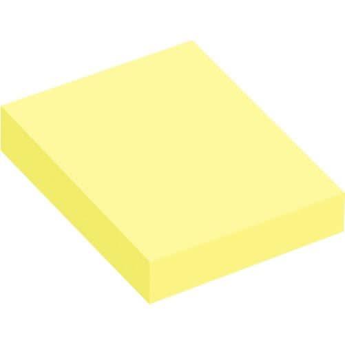 Lot 12 blocs de 100 feuilles de notes repositionnables 40x50mm jaune pastel - Ma Rentrée Facile