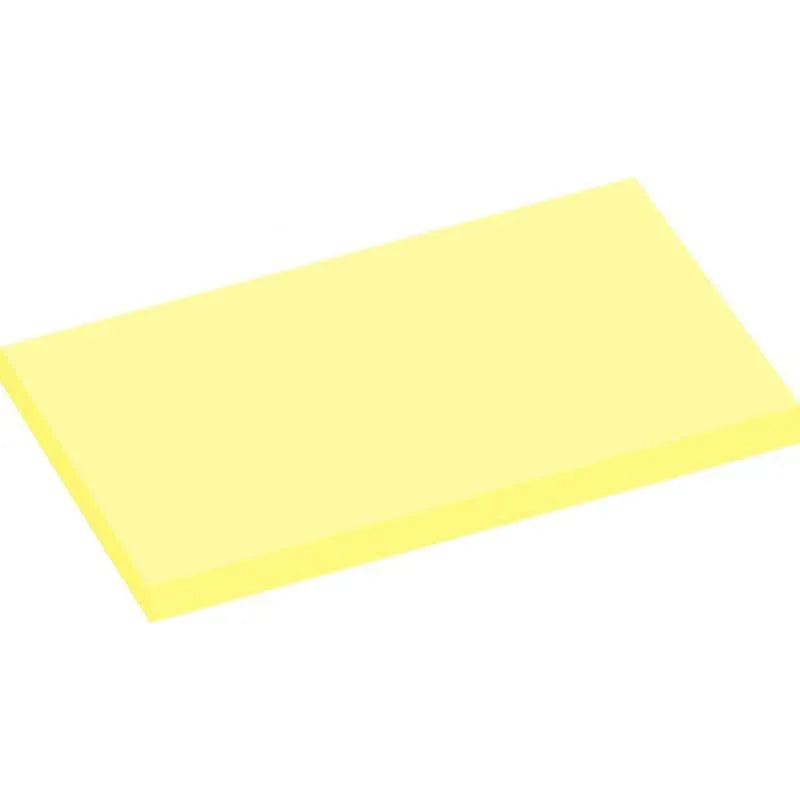 Lot 12 blocs de 100 feuilles de notes repositionnables 75x125mm jaune pastel - Ma Rentrée Facile