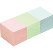 Lot 12 blocs de 100 feuilles de notes repositionnables 40x50mm couleurs pastels assorties - Ma Rentrée Facile