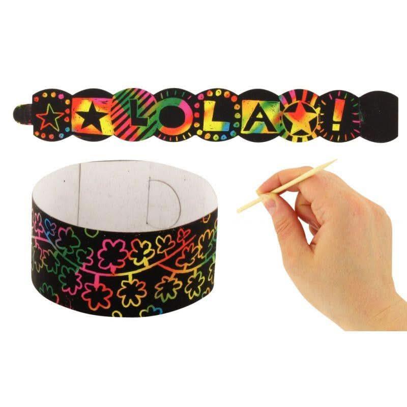 Lot de 12 bracelets en carte à gratter - Ma Rentrée Facile