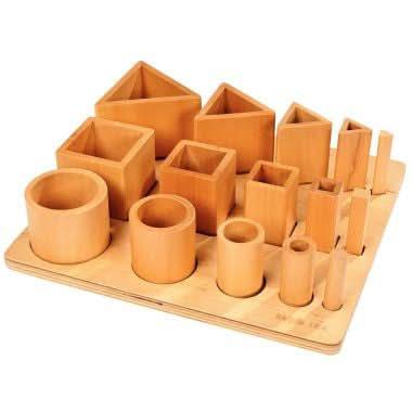 Lot de 12 encastrements multiples en bois naturel - Ma Rentrée Facile