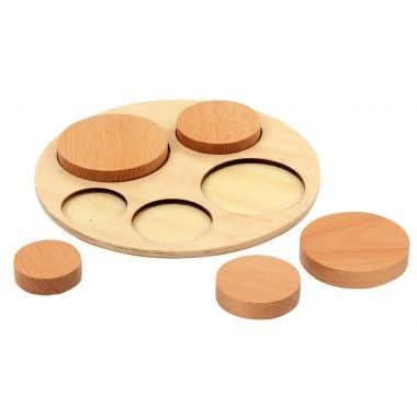 Lot de 12 encastrements multiples en bois naturel - Ma Rentrée Facile