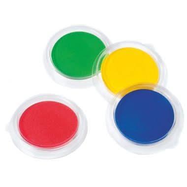 Lot de 12 encreurs, diamètre 9 cm, 4 couleurs assorties - Ma Rentrée Facile