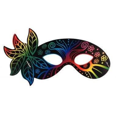 Lot de 12 masques en carte à gratter - Ma Rentrée Facile