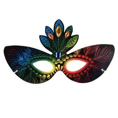 Lot de 12 masques en carte à gratter - Ma Rentrée Facile