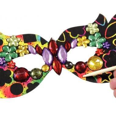 Lot de 12 masques en carte à gratter - Ma Rentrée Facile