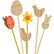 Lot de 12 piques fleurs Pâques - Ma Rentrée Facile