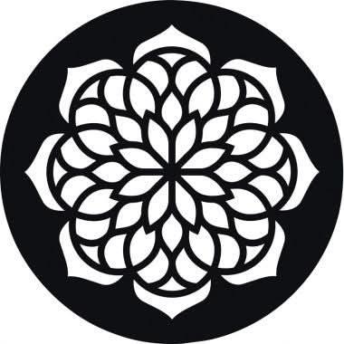 Lot de 12 pochoirs ronds Mandala - Ma Rentrée Facile