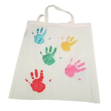 Lot de 12 sacs shopping en coton petit modèle - Ma Rentrée Facile
