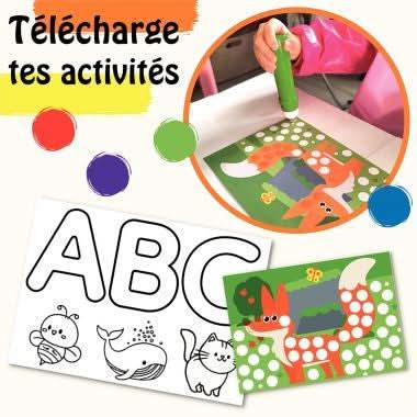 Lot de 12 tampons gouaches 50ml rechargeable - Ma Rentrée Facile