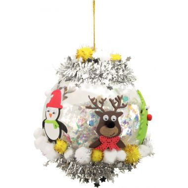 Lot de 15 boules en plastique cristal, diamètres assortis