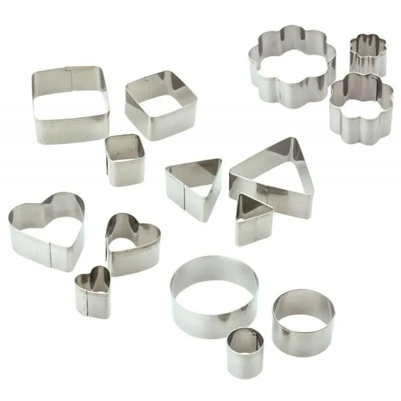 Lot de 15 emporte-pièces en métal assortis - Ma Rentrée Facile