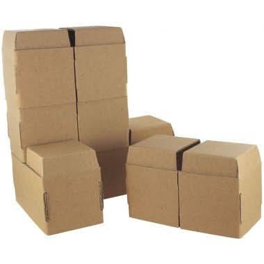 Lot de 196 briques en carton brun à monter - Ma Rentrée Facile