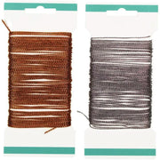 Lot de 2 bobines de 10m de fil pailleté, or et argent - Ma Rentrée Facile