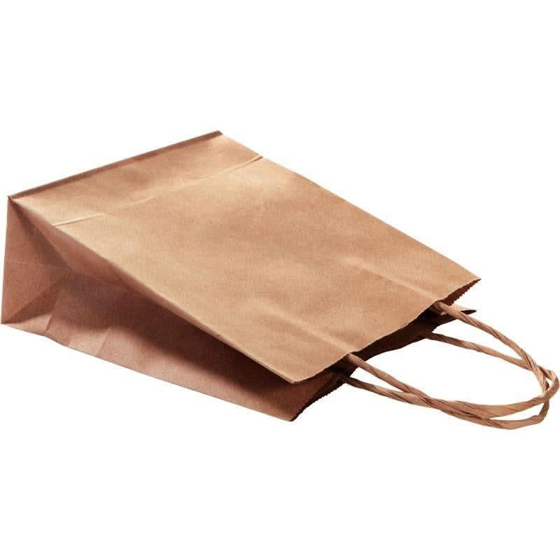 Lot de 20 sacs en kraft brun, 18 x 21 x 8 cm - Ma Rentrée Facile