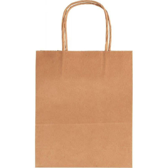 Lot de 20 sacs en kraft brun, 18 x 21 x 8 cm - Ma Rentrée Facile