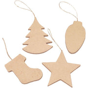 Lot de 20 suspensions 3D en carton brun - Ma Rentrée Facile