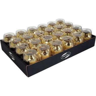 Lot de 24 bobines de bolduc 10mx7mm or métallisé - Ma Rentrée Facile