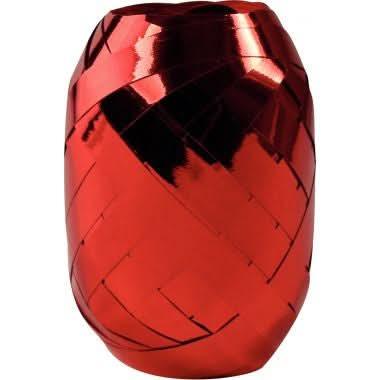 Lot de 24 bobines de bolduc 10mx7mm rouge/blanc métallisé - Ma Rentrée Facile