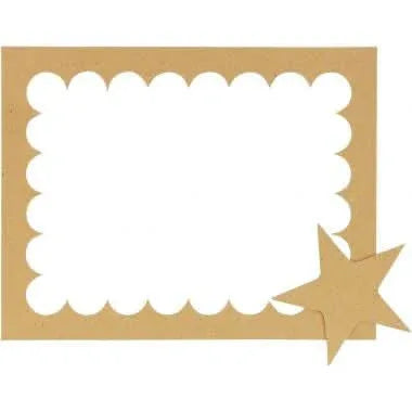 Lot de 24 cadres photos en carton 23x18 cm + 12 planches de décoration en 3D - Ma Rentrée Facile