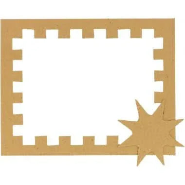 Lot de 24 cadres photos en carton 23x18 cm + 12 planches de décoration en 3D - Ma Rentrée Facile