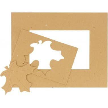 Lot de 24 cadres photos en carton 23x18 cm + 12 planches de décoration en 3D - Ma Rentrée Facile