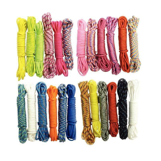 Lot de 24 fils paracorde coloris assortis - Ma Rentrée Facile