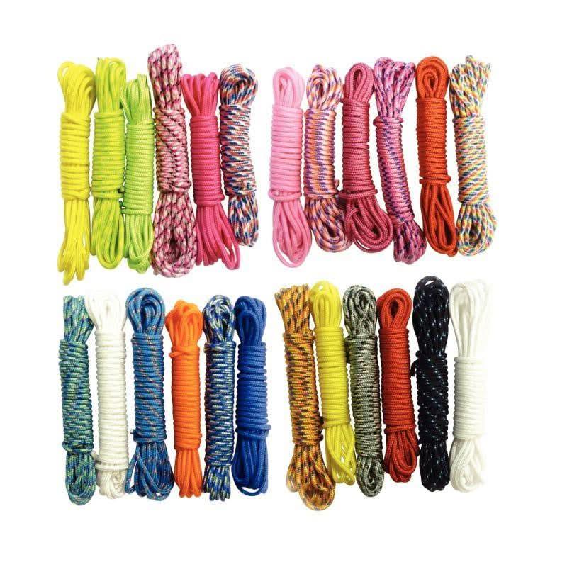 Lot de 24 fils paracorde coloris assortis - Ma Rentrée Facile