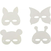 Lot de 24 masques en carton forme animaux assortis - Ma Rentrée Facile
